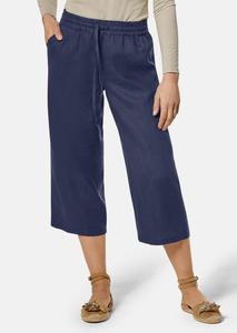 Льняные брюки GOLDNER, морской