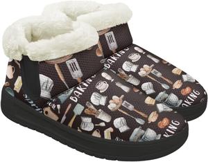 Женские зимние ботинки с утеплителем, удобные, с утолщенной подошвой, противоскользящие, с меховой подкладкой для улицы Gdxynsmny, Kitchen Tools