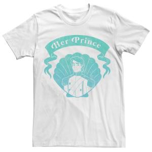 Мужская футболка с рисунком Disney Little Mermaid Her Prince Licensed Character