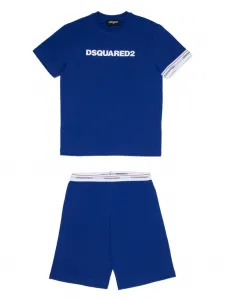 Комплект из трех трусов-брифов с логотипом Dsquared2 Kids, синий
