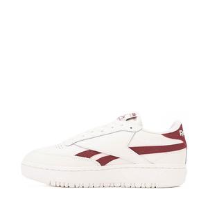 Кроссовки Womens Reebok Club C Double Revenge Athletic Shoe, цвет Chalk/Classic Burgundy