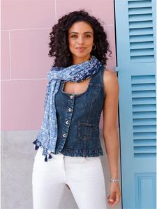 WITT WEIDEN Джинсовый жилет цвета «голубой камень»