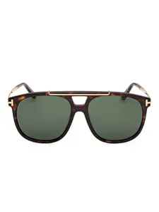 Солнцезащитные очки в оправе "пилот" Tom Ford, коричневый