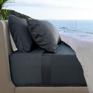 Комплект постельного белья Resort Sateen из терморегулирующей вискозы, 4 предмета Cariloha, Blue, King