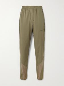 АРХИВ ПОСТОВ ФРАКЦИЯ Зауженные брюки из эластичной ткани с сетчатой ​​отделкой ON, коричневый