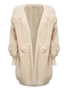Вязаный кардиган Influencer, кремовый