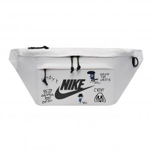 Nike Одноплечевая набедренная сумка через плечо унисекс белая, Minimalist Style Graffiti