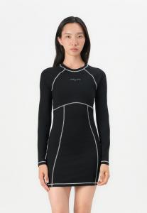 Платье Tommy Jeans BODYCON LINEAR MINI DRESS, Black