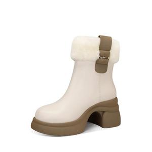 JESSICA SOPHIA Женские ботинки на каблуке 7 см кремово-белые, цвет Cream White