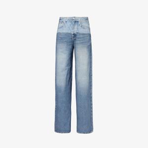 Miramar sofie широкие брюки средней посадки из хлопкового джерси Rag & Bone, цвет antonia