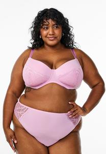 Трусы Devoted By Zizzi Thong, Mauve Mist/Mauve