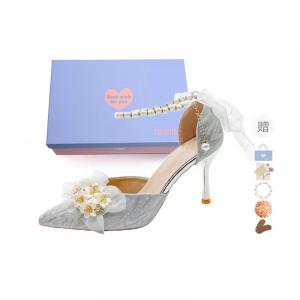 Тонкие каблуки Высокие каблуки 8 см 6 см Женские Xingdiman, Шампань Золото 8CM [Подарочный набор] + Подарок