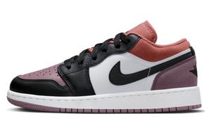 Jordan Air Jordan 1 Баскетбольные кроссовки женские, белый/коричневый/фиолетовый