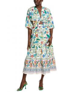 Айппонелли Многослойное миди-платье IPPONELLI, белый