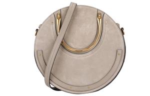 Chloé Сумка кросс-боди из телячьей кожи Шанель с одним плечом среднего размера женская серая