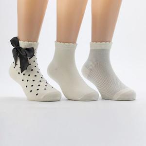 Детские носки с бантом midweight, 3 пары Cuddl Duds, White