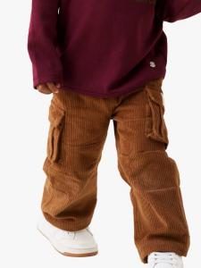 Детские вельветовые карго-брюки Angel & Rocket, Tan