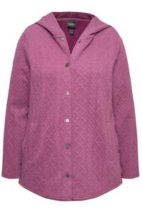 Худи с капюшоном на молнии Ulla Popken, Purple