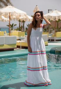 Платье South Beach RIC RAC SHIRRED TIERED , Multi/Multi-Coloured