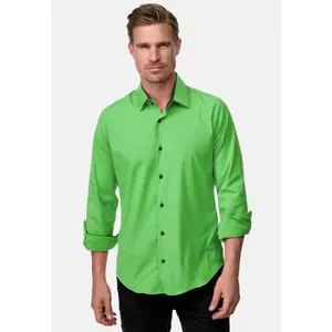 Рубашка приталенного кроя с длинными рукавами Rusty Neal, черный