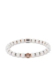 Браслет из розового золота с бриллиантами и белой керамикой ROBERTO DEMEGLIO, розовый