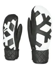 Варежки со стегаными манжетами Level, черный