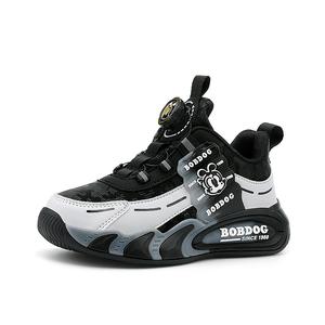 Детские кроссовки для бега: нескользящие, износостойкие, с отскоком, дышащие, термостойкие BOBDOG, черный