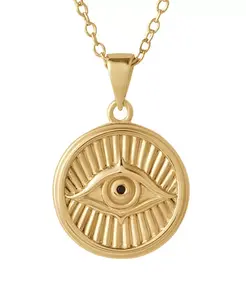 Женское ожерелье от сглаза из стерлингового серебра 15,5 дюймов + удлинитель Vincero, gold