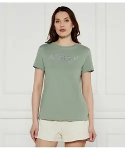 Футболка Regular fit Armani Exchange, зеленый