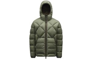 Пуховик мужской оливковый Moncler, оливковый