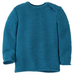 Детский меланжевый свитер - мериносовый свитер Disana, Taubenblau