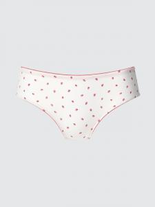Трусы с низкой посадкой с клубникой Uniqlo, 01 off white