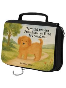 Mr. & Mrs. Panda Косметичка с изображением собаки и надписью белого цвета