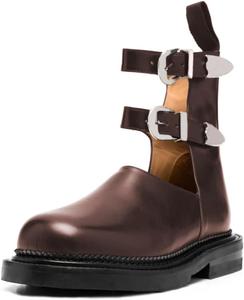 Женские ботинки YDN с двумя ремешками на щиколотке, круглым носком, невысоким каблуком-блоком, вырезами и пряжкой, для работы, шопинга и повседневной носки, размер 4-16 US, Brown