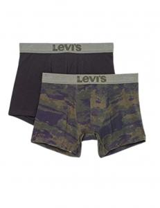 LEVI'S Мужские боксёрские шорты Levis Ocean Camo AOP, упаковка из 2 шт. - 100001652