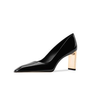 Shesrim Женские туфли на платформе с массивным каблуком черные, цвет Black