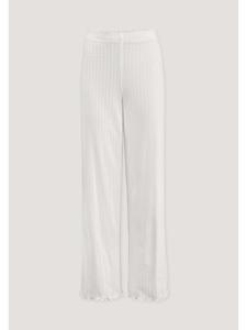 Пижамные брюки Pointelle свободного кроя натурального белого цвета Hessnatur