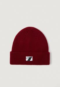 Шапка ARKK Copenhagen HIGH BEANIE UNISEX, Bordeaux/Off-White