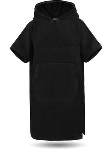 Normani Пончо для серферов - хлопковый банный халат с капюшоном, черный