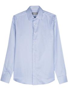 Canali рубашка с геометричным узором, синий