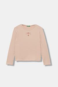 Детский лонгслив United Colors Of Benetton, розовый
