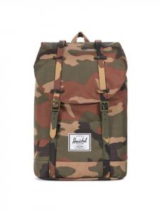 Herschel Retreat 19 5 - Рюкзак 15 дюймов (43 см) (огненно-красный ночной камуфляж) в камуфляжной расцветке "лесной массив"
