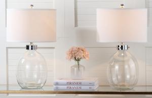 Лампа настольная Safavieh Neville из прозрачного стекла