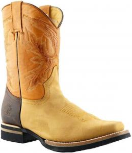 Унисекс ковбойские сапоги Grinders El Paso среднего голенища из коричневой кожи Tan Brown