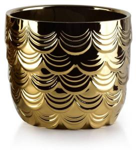 Цветочный горшок Mondex NEVA, золотой