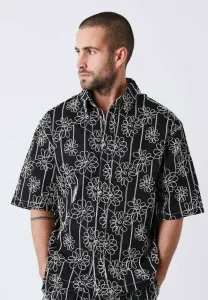 Manches courtes откровенная идиллическая рубашка Project X Paris, Noir