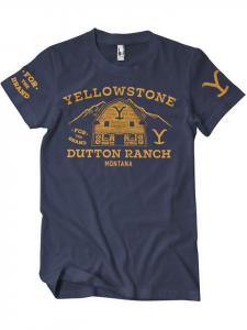 Футболка синего цвета yellowstone