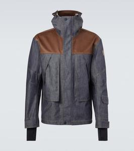Лыжная куртка Langtang из хлопковой смеси Moncler Grenoble, Blue