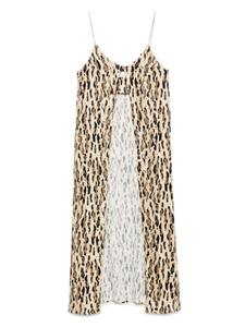 Топ с анималистичным принтом THE NINA STUDIO, нейтральный