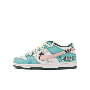Nike Кроссовки для скейтбординга Dunk Bamboo Leaf Green, устойчивые к истиранию, унисекс, изумрудного цвета